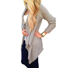 Women Long Sleeve Knitted Sweater Cardigan Open Front Coat Top Outwear SM6
