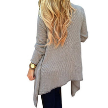 Women Long Sleeve Knitted Sweater Cardigan Open Front Coat Top Outwear SM6