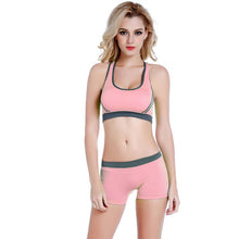 Women's Fitness Workout Seamless Padded Bra Set BraShorts Suit SM6