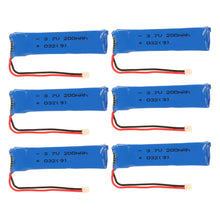6pcs 37V 200mAh 30C Upgrade Lipo Battery with 6 in 1 Charger Set for Blade Inductrix Tiny Whoop BLH87008580 RC DroneQuadcopter SM6