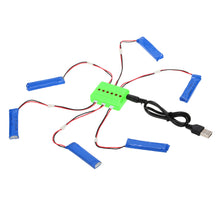 6pcs 37V 200mAh 30C Upgrade Lipo Battery with 6 in 1 Charger Set for Blade Inductrix Tiny Whoop BLH87008580 RC DroneQuadcopter SM6