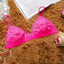 7 Colors Lace Crochet Solid Strap Slim Bralette Camis Crop Top Sexy Vest Beachwear Triangle Bralette Crop Top Mesh lining #1207 SM6