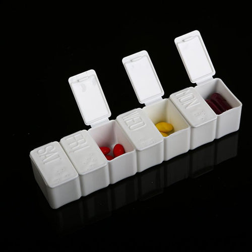7 Day Tablet Pill Box Holder Weekly Medicine Storage Case Organizer Container P1 SM6