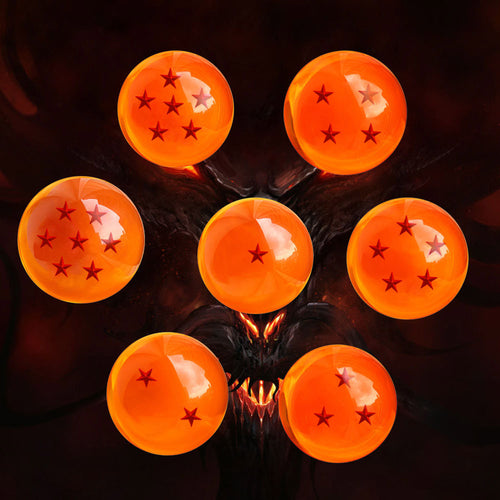 7 Pcs Dragon Balls 35 CM Diameter Acrylic Dragon Balls Crystal Transparent Balls with Box Best Gift for Chilren SM6
