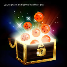 7 Pcs Dragon Balls 35 CM Diameter Acrylic Dragon Balls Crystal Transparent Balls with Box Best Gift for Children SM6