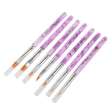 7 Pieces Fashion UV Gel Acrylic Painting Drawing Pen Nail Art Pen Brushes Polish Builder Tools SetsKits SM6