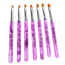 7 Pieces Fashion UV Gel Acrylic Painting Drawing Pen Nail Art Pen Brushes Polish Builder Tools SetsKits SM6