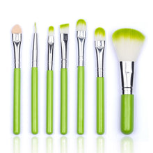 7pcss Makeup Brushes Protable Cosmetic Brush Sets Fruit Green Make Up Brush Tools Suit SM6