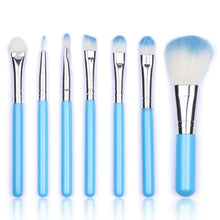 7pcss Makeup Brushes Protable Cosmetic Brush Sets Fruit Green Make Up Brush Tools Suit SM6