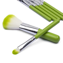 7pcss Makeup Brushes Protable Cosmetic Brush Sets Fruit Green Make Up Brush Tools Suit SM6