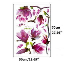 70*50cm Magnolia flower blossoms sticker wall sticker creative fashion hall wallpaper floral DIY paste home bedroom AY9157 SM6