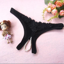 7Colors Sexy Women Pearl G-String And Thongs Solid Low Waist Open Crotch Underwear Women bragas mujer New Arrival  #425 SM6