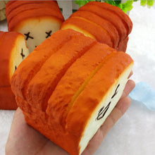 8 cm*8 cm*6 5 cm Bread Jumbo Toast Squishy Expression Card Cellphone Holder H  Pillow Toy Bag Hanger SM6