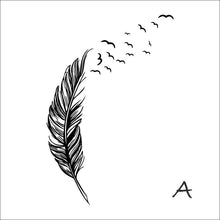 8408 0.7 Left right flying feather Wall Stickers home decor adesivo de parede home decoration wallpaper wall sticker SM6