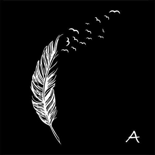 8408 0.7 Left right flying feather Wall Stickers home decor adesivo de parede home decoration wallpaper wall sticker SM6