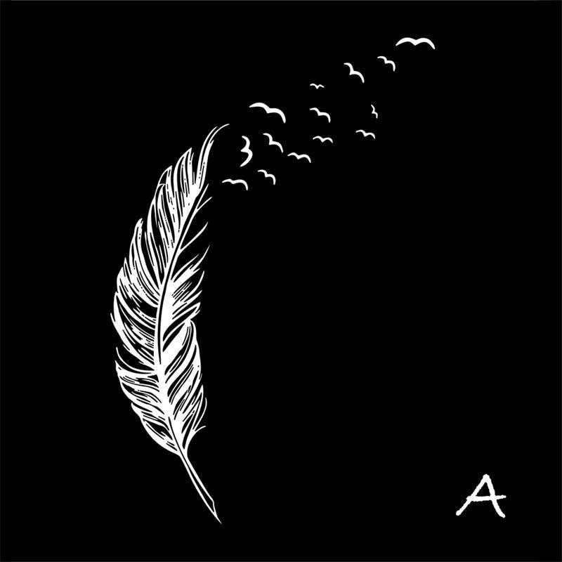 8408 0.7 Left right flying feather Wall Stickers home decor adesivo de parede home decoration wallpaper wall sticker SM6