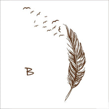 8408 0.7 Left right flying feather Wall Stickers home decor adesivo de parede home decoration wallpaper wall sticker SM6