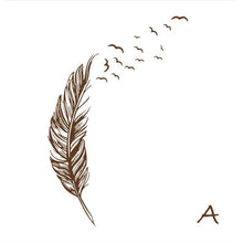 8408 0.7 Left right flying feather Wall Stickers home decor adesivo de parede home decoration wallpaper wall sticker SM6