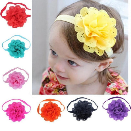 8pcs Hair Band Flower Crown Elastic Hair Bands For Girls Photography Accessories Kinderkleding Meisjes#121 SM6