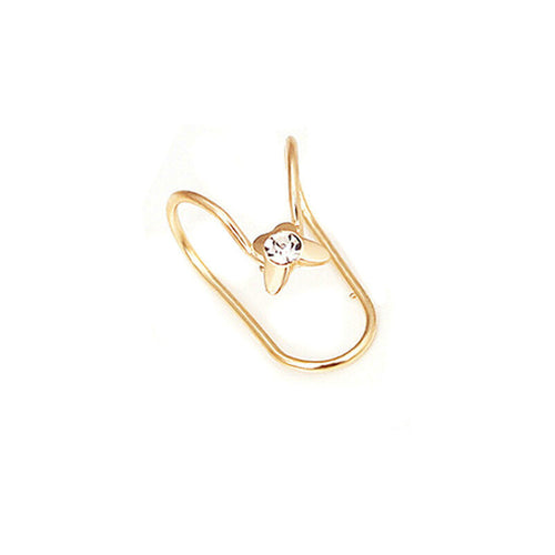 9 Patterns U Shaped Ear Cuff Silver Gold Plated Pearl Rhinestone Clip Earrings Fine Jewelry Delicate SM6