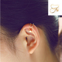 9 Patterns U Shaped Ear Cuff Silver Gold Plated Pearl Rhinestone Clip Earrings Fine Jewelry Delicate SM6