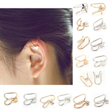 9 Patterns U Shaped Ear Cuff Silver Gold Plated Pearl Rhinestone Clip Earrings Fine Jewelry Delicate SM6