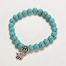 9 Styles Silver Plated DIY Animal Elasticity Charm Bracelet Women Jewelry Pendant Turquoise Bead Bracelet   Bangles SM6