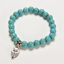 9 Styles Silver Plated DIY Animal Elasticity Charm Bracelet Women Jewelry Pendant Turquoise Bead Bracelet   Bangles SM6