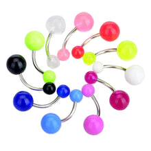 90Pcs Mixed Acrylic Stainless Steel Tragus Bar Lip Button Navel Rings Body Piercing Jewelry SM6