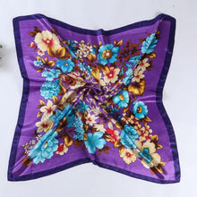 90cm*90cm  Fashion Female Floral Print Scarf Women Polyester Scarf New Design Office Ladies Square Scarf/Shawl Women #1201 SM6