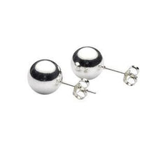 925 Sterling Silver Ball Stud Earring Jewelry 8 mm Bead Earrings For Women  SM6