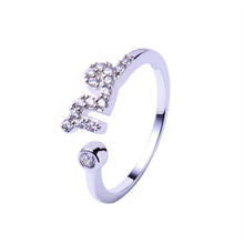 925 Sterling Silver Rings Men Lovers 12 Zodiac Star Signs Horoscope Shaped Adjustable Open Ring Jewelry SM6