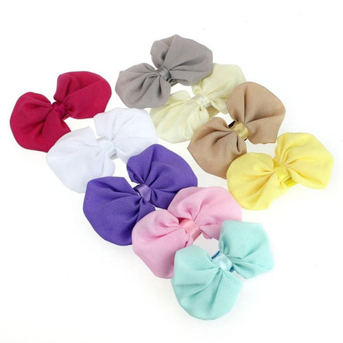 9Pcs Kawaii Girl Headbands Bowknot Elastic Hair Wear Accessories Summer Style Heand Bands Bandeau Fille#121 SM6
