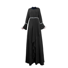 Abaya Jilbab Kaftan Lotus Leaf Maxi Dress Women Islamic Maxi Evening Party Dresses PY3 SM6