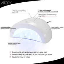 Abody SUNone 48W Nail Dryer Nail Art Salon Tools Professional LED UV Lamp Nail Machine Gel Curing White Light Heater Machine SM6