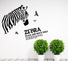 Abstract Art Black And White Sketch Stickers Wall Stickers Stylish Home Decor Stickers Zebra SM6