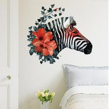 Abstract Art Black And White Sketch Stickers Wall Stickers Stylish Home Decor Stickers Zebra SM6