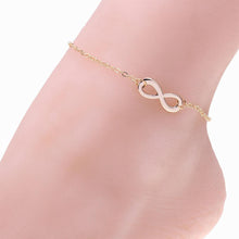 Alloy 8 Shape Design Foot Feet Ankle Chain Anklet Women Girl Charm Jewelry  SM6