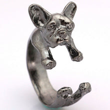 Animal French Bulldog Ring Men   Women Animal Wrap Ring French Bulldog Ring SM6