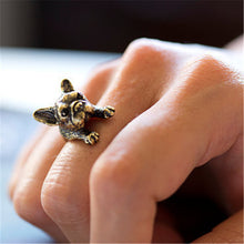 Animal French Bulldog Ring Men   Women Animal Wrap Ring French Bulldog Ring SM6