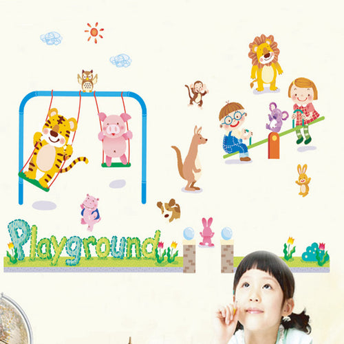 Animal park Children room decoration The third generation of removable wall stickers SM6