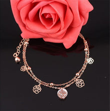 Ankle Bracelet on a leg bracelet anklets rose flower anklet ankle bracelets for womenWomen's feet jewelry SM6