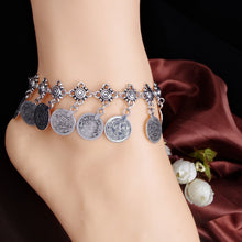 Antique Silver Coin Squirrels Anklet Womens Barefoot Foot Jewelry Ankle Bracelet SM6