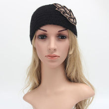 Applique Women Hair Accessories Warm Headband Knitted Winter Hairband Wear Headbands For Women Bayan Tokalar#121 SM6