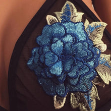 Appliques Floral Lace Bra Sexy Mesh Transparent Women Bustier Bra Bralette Crop Tops Sujetador Encaje Floral#0521 SM6