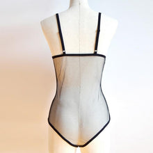 Appliques Sexy Summer Jumpsuit Mesh Transparent Sleeveless Sexy One Piece Outfits Women Summer Bodysuit #121 SM6