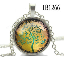 Art Tree glass cabochon Necklace Bronze chain vintage choker statement Necklace women Jewelry Life Tree Pendant Necklace SM6