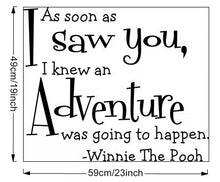 As Soon As I Saw Words Letters Home Decor Black Vinyl Wall Sticker Decals SM6