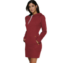 Autumn 2016 Women Long Sweatshirts Warm Autumn Sweatshirts Dress Casual Pocket Hoodies Women Sudaderas Mujer#A11 SM6