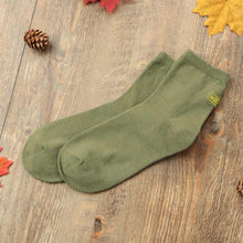 And Women Girls Cotton Socks Letter Embroidery Calcetines Solid Color Soft Warm Socks Simple Basic meia Hosiery SM6